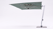 FiM C09 offset patio umbrella in Sunbrella spa with silver frame