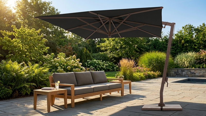 FIM C09 Cantilever Umbrella - 9.5' Square