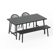 Modern bench designed to pair perfectly with Fred’s Tables and Chairs.