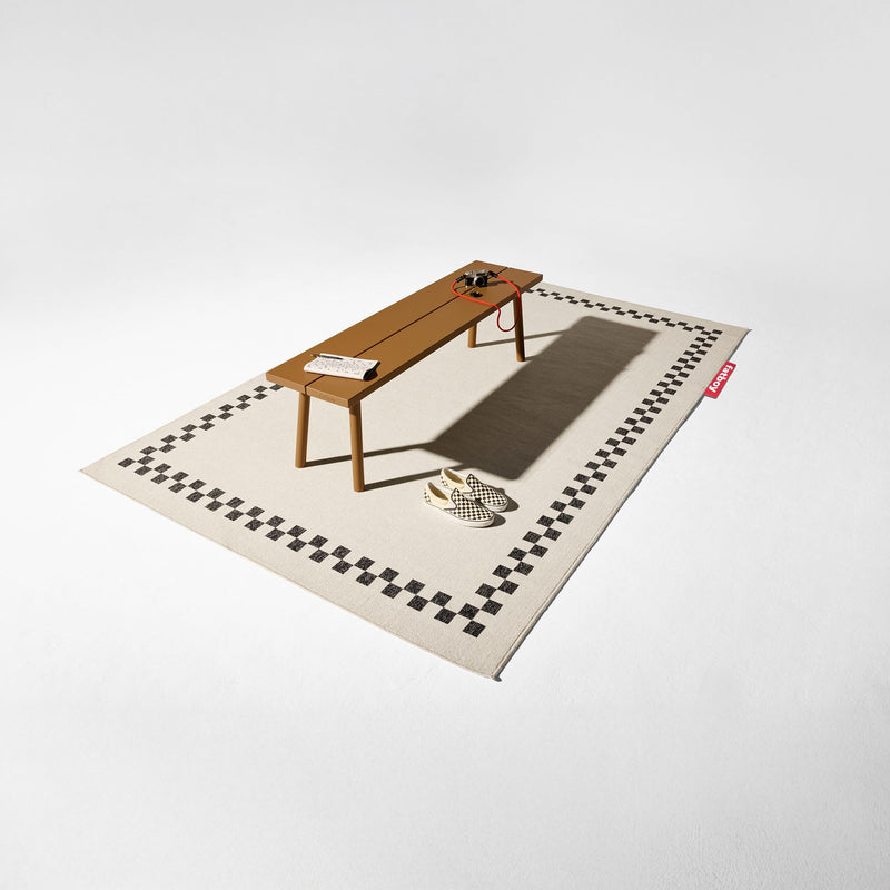 Outdoor bench with UV-resistant finish and easy maintenance.