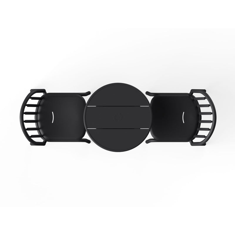 Fatboy Fred's Bistro Set in anthracite showcasing a contemporary design with a sturdy table and chairs, ideal for sophisticated outdoor dining.