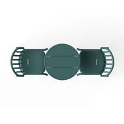 Fatboy Fred's Bistro Set in dark sage showcasing a contemporary design with a sturdy table and chairs, ideal for sophisticated outdoor dining.