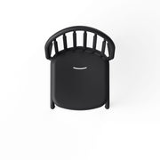 Close-up of Fred’s Chair seat with a smile-shaped opening for water drainage, ideal for rainy outdoor use.