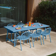 Fred’s Outdoor Table paired with Fred’s Chairs, creating a stylish and functional outdoor dining setup.