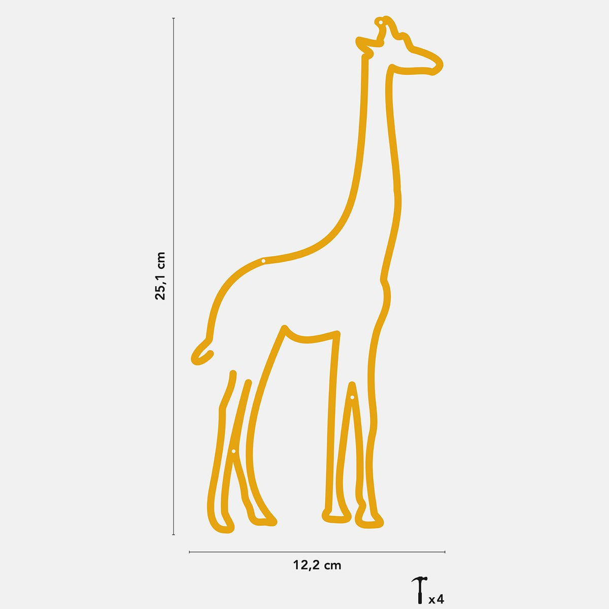 Giraffe Line by The Line Kids Collection brings imagination and whimsy with its delightful giraffe silhouette design.