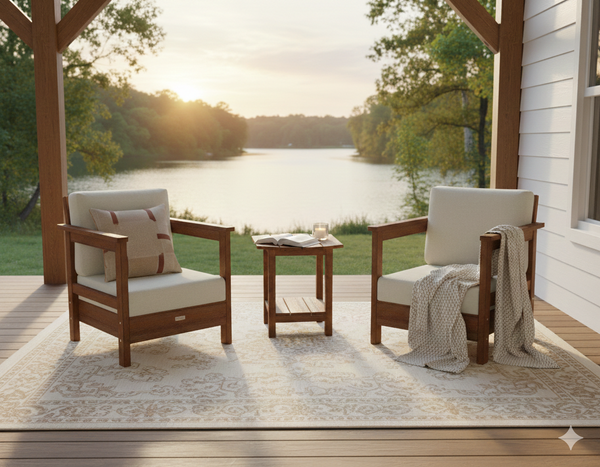 Deep Seat Chair 3-Piece Set