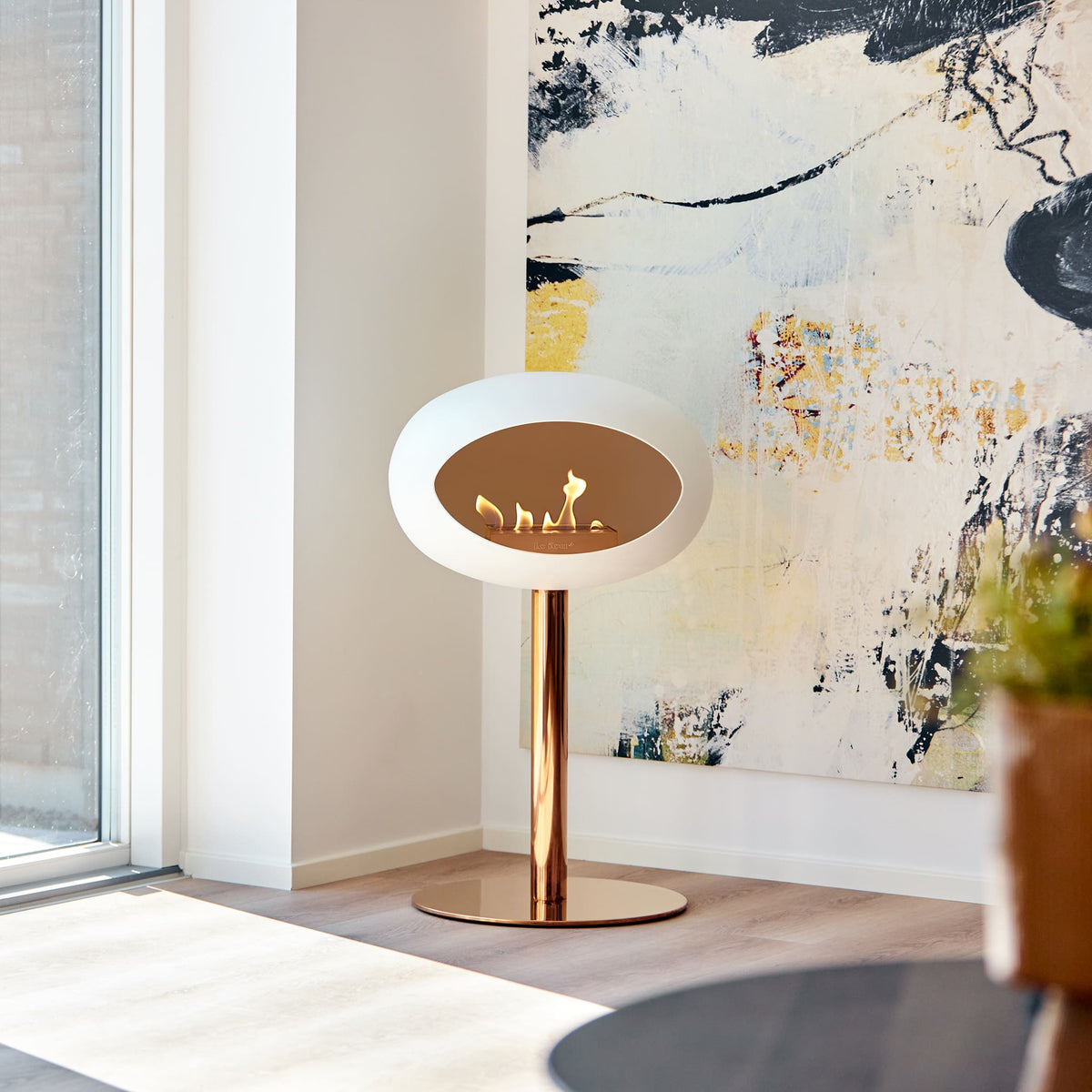 Le Feu Steel Low Dome &lt;br&gt;White