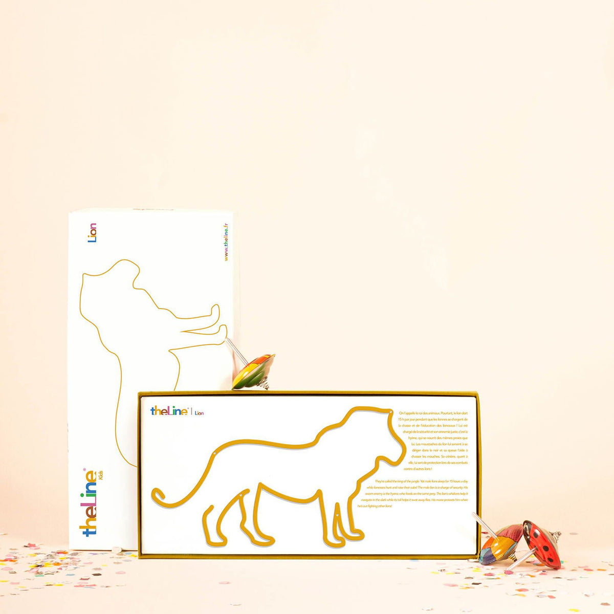 Stylish Lion Line art captures a majestic lion, ideal for decorating nurseries, playrooms, or children&#39;s rooms.