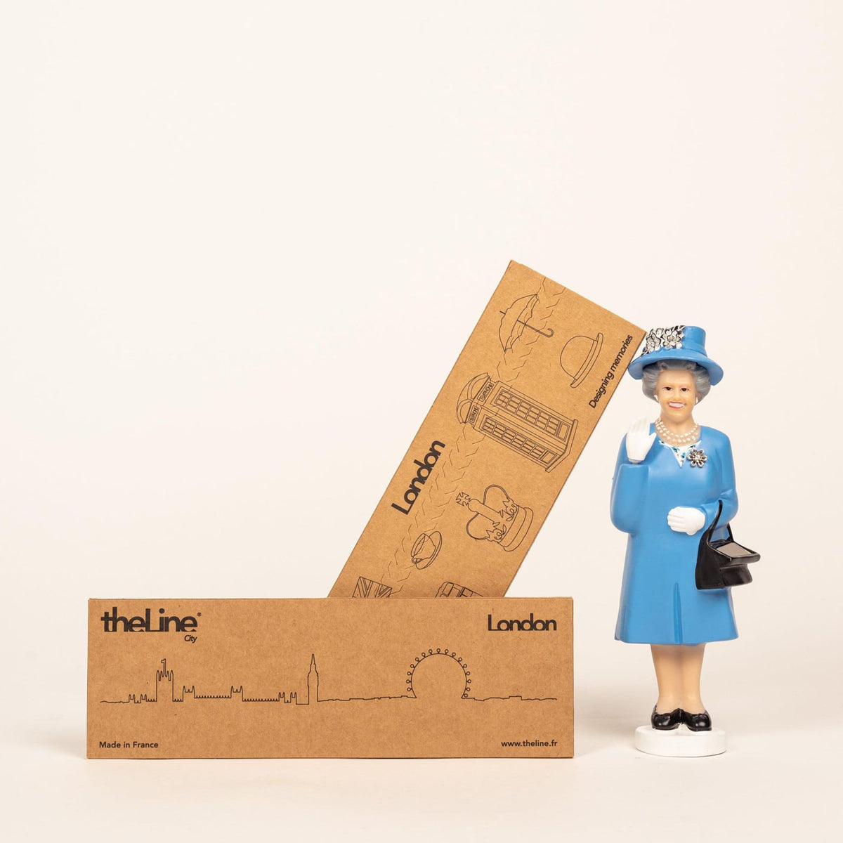 The London Line: 19 cm silhouette featuring Big Ben and the London Eye, capturing the city&#39;s iconic skyline.