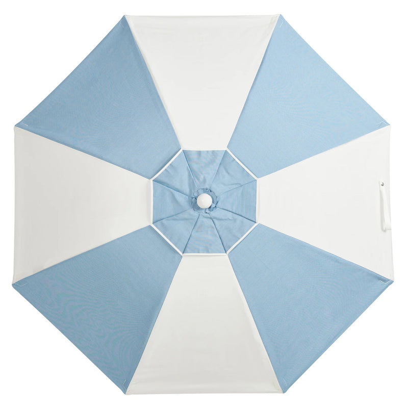 Spacious 190 cm Luxury Umbrella by Basil Bangs, folding neatly into a carry bag for easy transport and storage.
