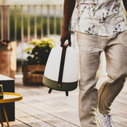 Kooduu Lite-up Play: multifunctional Bluetooth speaker and LED lamp with wooden legs, perfect for any interior décor.