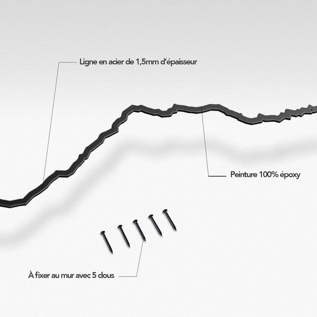 The Mont Blanc Line brings the grandeur of the Alps into your space, showcasing iconic landmarks in style.