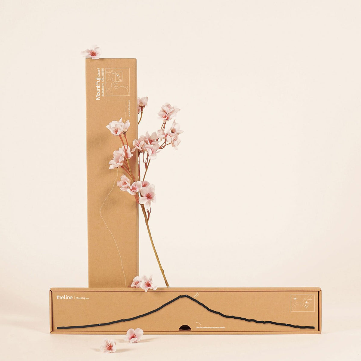 Elegant Mount Fuji Line art showcases the majestic profile of Japan&#39;s highest peak in a sleek, minimalist design.