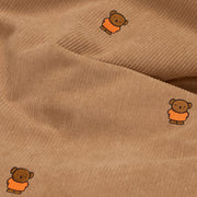 Soft indoor bean bag with embroidered Boris details and durable corduroy texture.