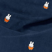 Soft indoor bean bag with embroidered Miffy details and durable corduroy texture.