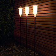 Fatboy Prêt-A-Racket solar floor lights adding whimsical charm to gardens, rooftops, or balconies.