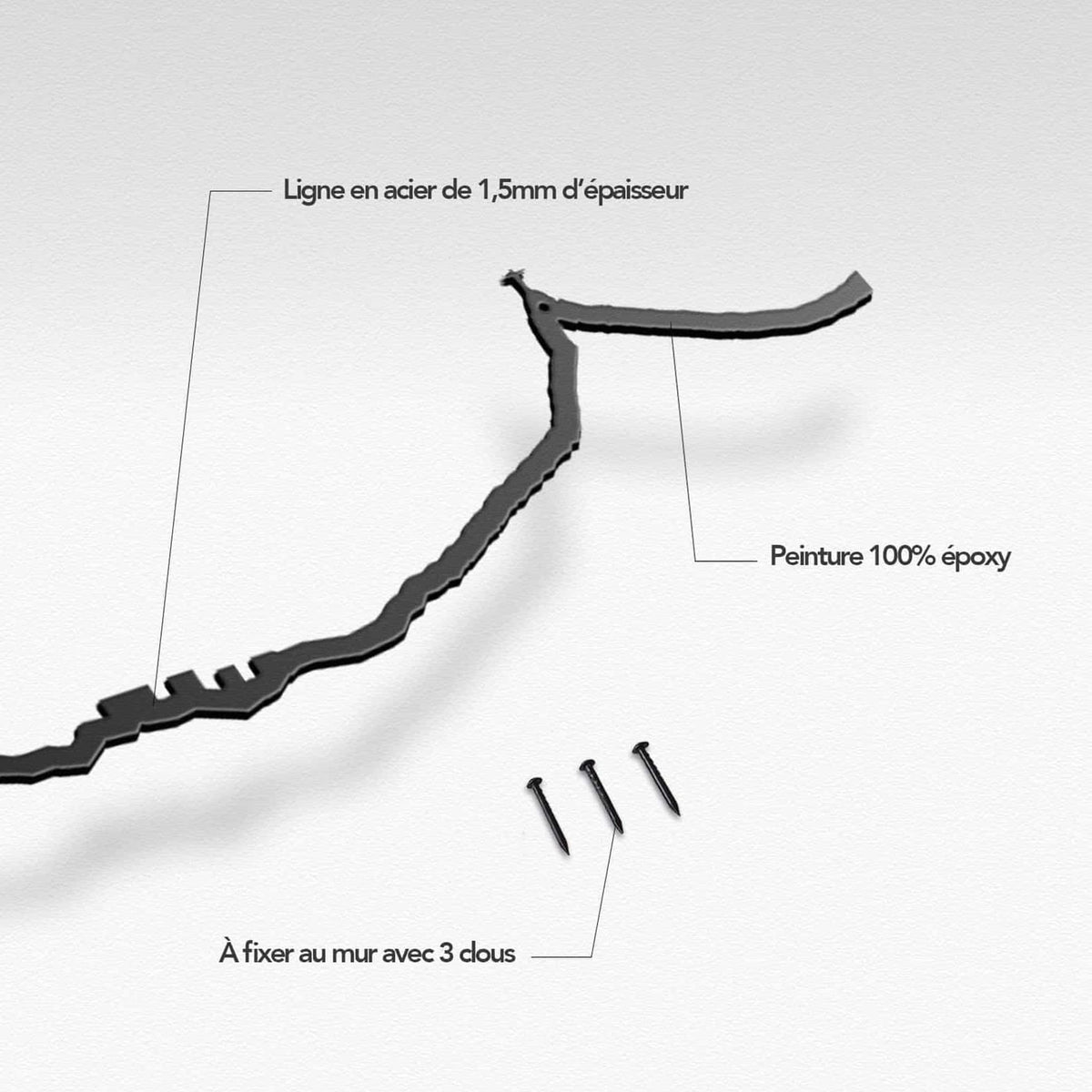 Sleek Rio Line art highlights Christ the Redeemer and Flamengo district, bringing the essence of Rio into your space.