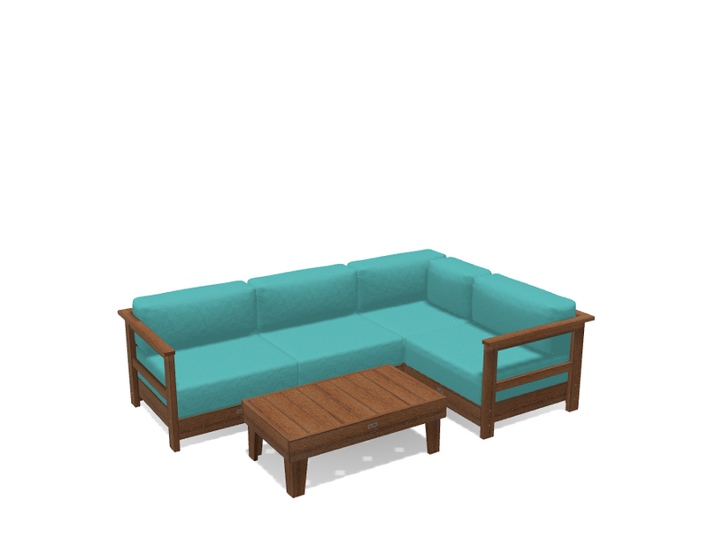 Krahn Modular Outdoor Sectional Sofa – 4 Piece Sunbrella® Patio Couch