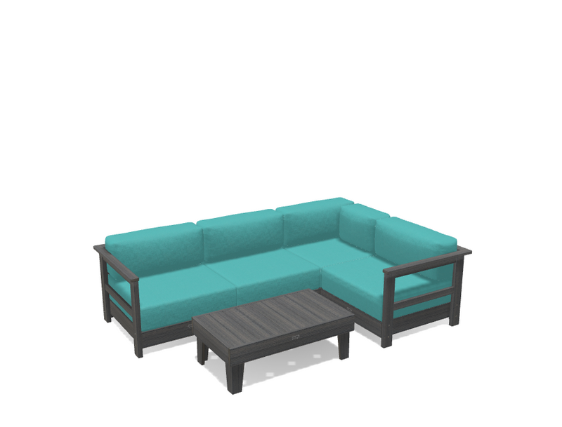 Krahn Modular Outdoor Sectional Sofa – 4 Piece Sunbrella® Patio Couch