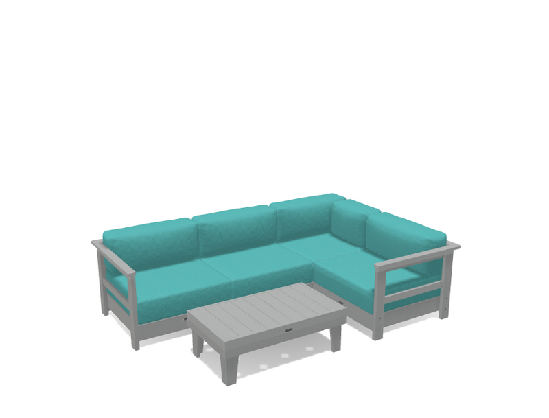 Krahn Modular Outdoor Sectional Sofa – 4 Piece Sunbrella® Patio Couch