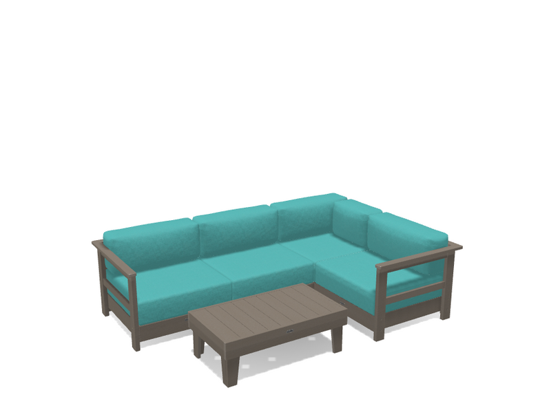Krahn Modular Outdoor Sectional Sofa – 4 Piece Sunbrella® Patio Couch