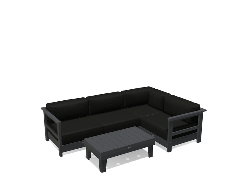 Krahn Modular Outdoor Sectional Sofa – 4 Piece Sunbrella® Patio Couch