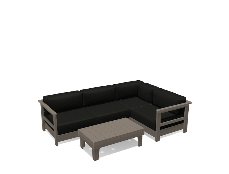 Krahn Modular Outdoor Sectional Sofa – 4 Piece Sunbrella® Patio Couch