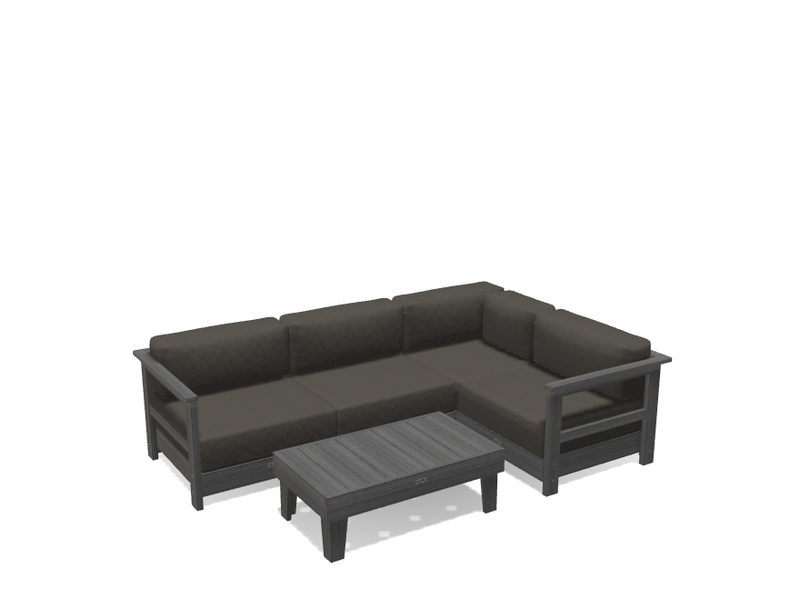 Krahn Modular Outdoor Sectional Sofa – 4 Piece Sunbrella® Patio Couch