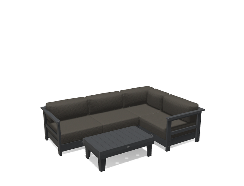 Krahn Modular Outdoor Sectional Sofa – 4 Piece Sunbrella® Patio Couch