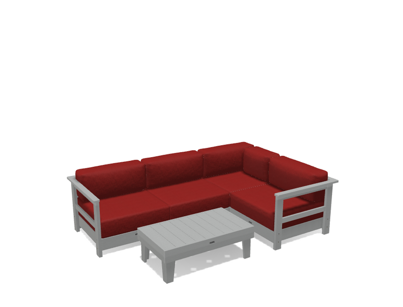 Krahn Modular Outdoor Sectional Sofa – 4 Piece Sunbrella® Patio Couch