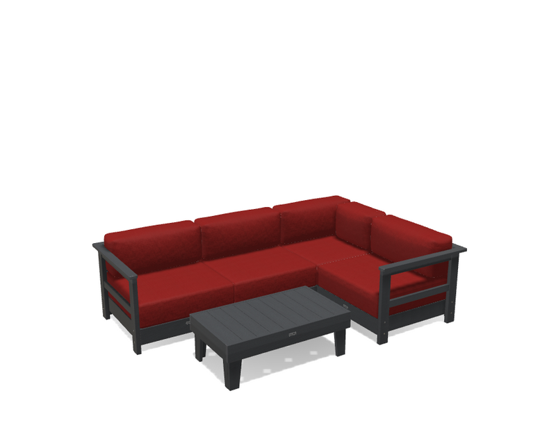 Krahn Modular Outdoor Sectional Sofa – 4 Piece Sunbrella® Patio Couch