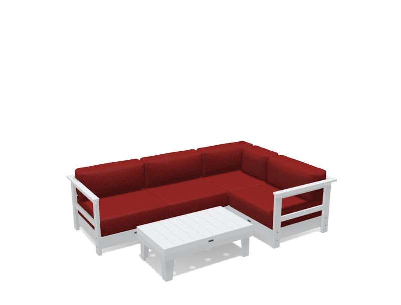 Krahn Modular Outdoor Sectional Sofa – 4 Piece Sunbrella® Patio Couch