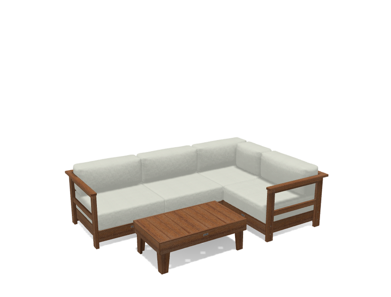 Krahn Modular Outdoor Sectional Sofa – 4 Piece Sunbrella® Patio Couch