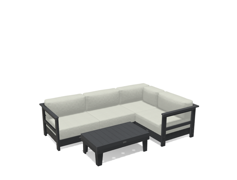 Krahn Modular Outdoor Sectional Sofa – 4 Piece Sunbrella® Patio Couch