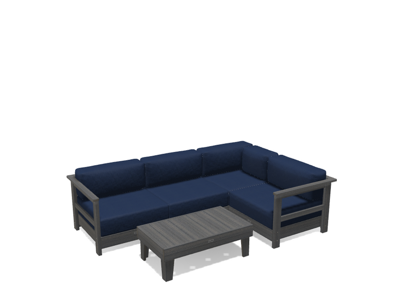 Krahn Modular Outdoor Sectional Sofa – 4 Piece Sunbrella® Patio Couch