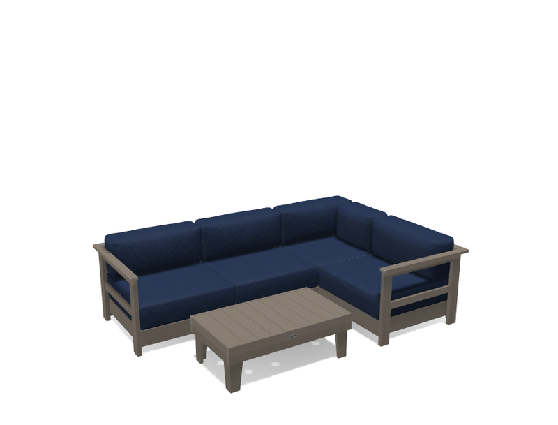 Krahn Modular Outdoor Sectional Sofa – 4 Piece Sunbrella® Patio Couch