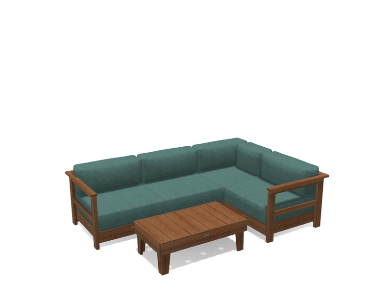 Krahn Modular Outdoor Sectional Sofa – 4 Piece Sunbrella® Patio Couch