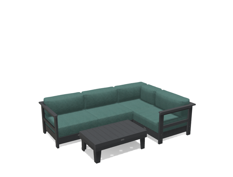 Krahn Modular Outdoor Sectional Sofa – 4 Piece Sunbrella® Patio Couch