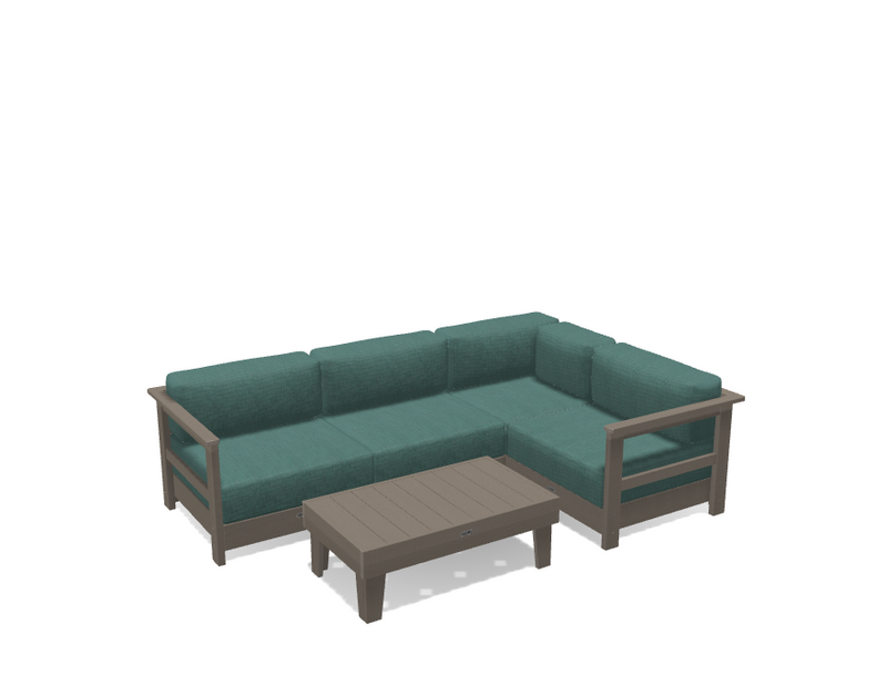 Krahn Modular Outdoor Sectional Sofa – 4 Piece Sunbrella® Patio Couch