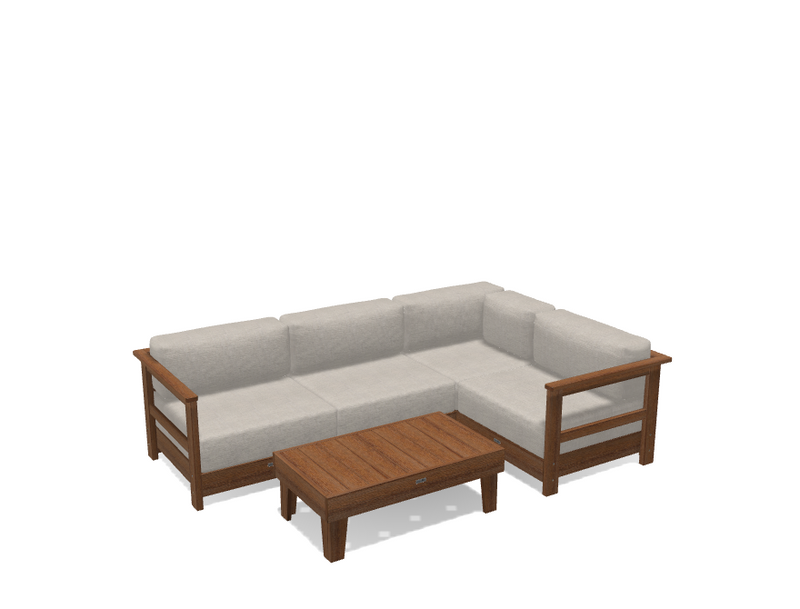Krahn Modular Outdoor Sectional Sofa – 4 Piece Sunbrella® Patio Couch