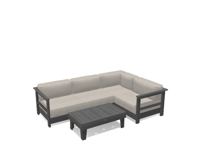 Krahn Modular Outdoor Sectional Sofa – 4 Piece Sunbrella® Patio Couch