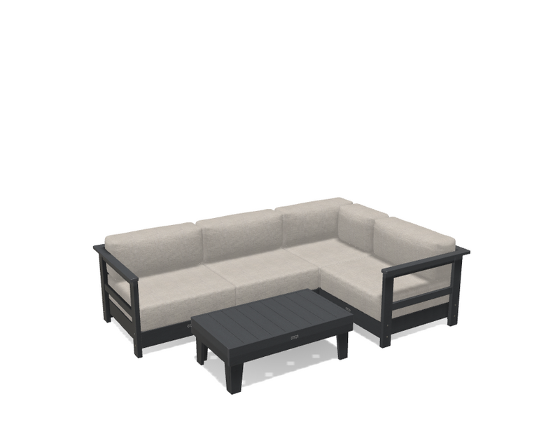 Krahn Modular Outdoor Sectional Sofa – 4 Piece Sunbrella® Patio Couch