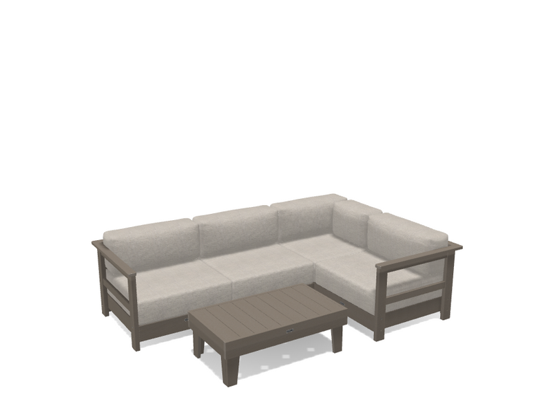 Krahn Modular Outdoor Sectional Sofa – 4 Piece Sunbrella® Patio Couch