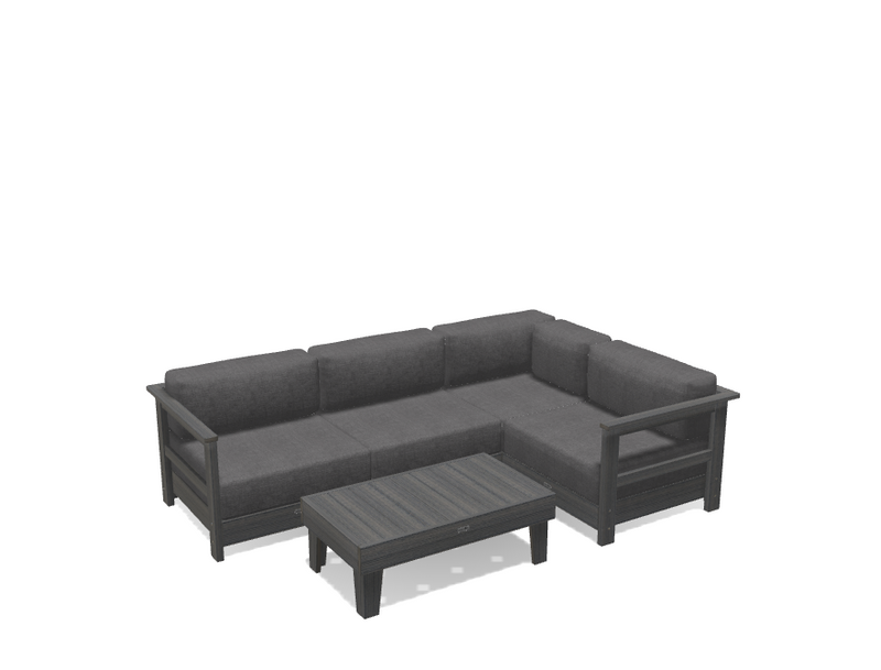 Krahn Modular Outdoor Sectional Sofa – 4 Piece Sunbrella® Patio Couch