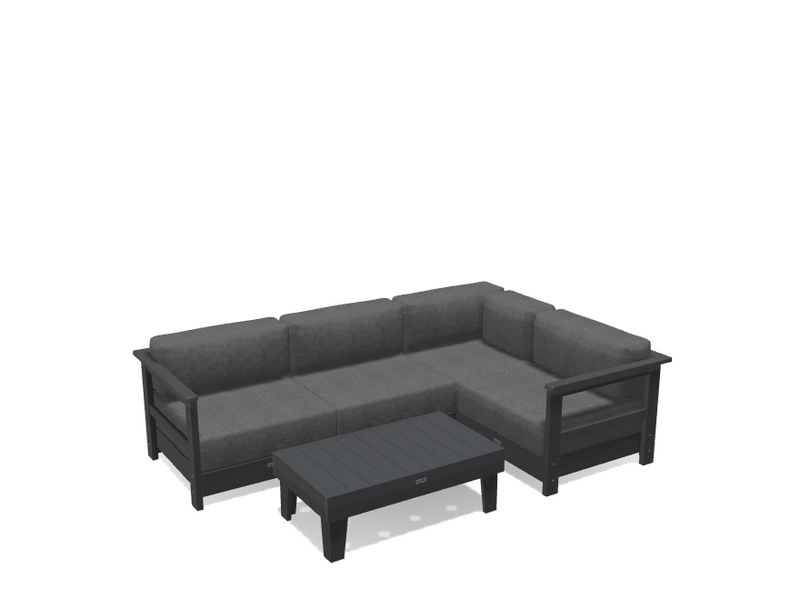 Krahn Modular Outdoor Sectional Sofa – 4 Piece Sunbrella® Patio Couch