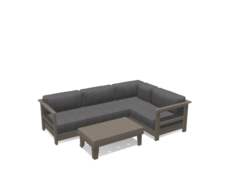 Krahn Modular Outdoor Sectional Sofa – 4 Piece Sunbrella® Patio Couch