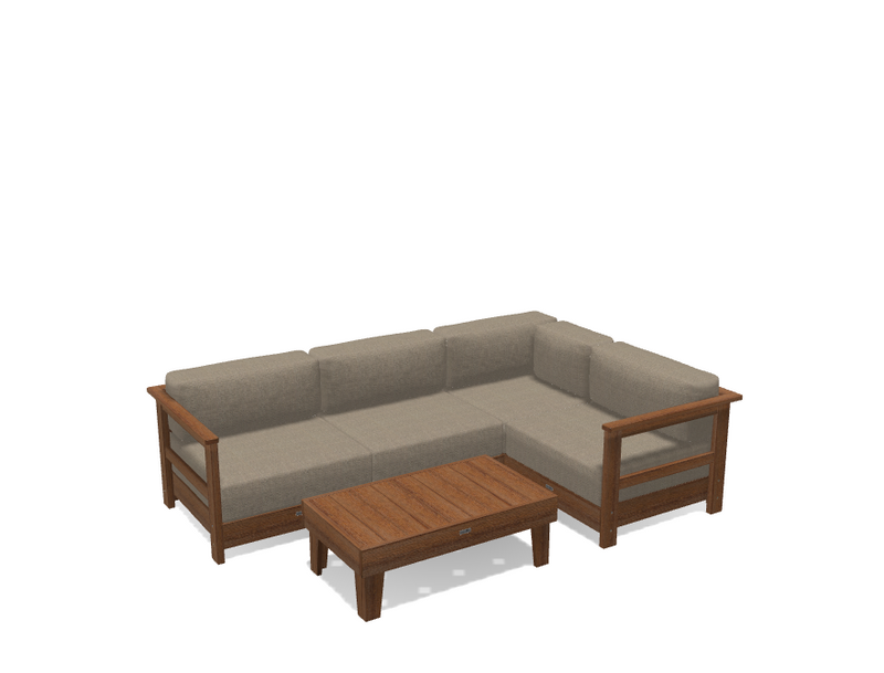 Krahn Modular Outdoor Sectional Sofa – 4 Piece Sunbrella® Patio Couch