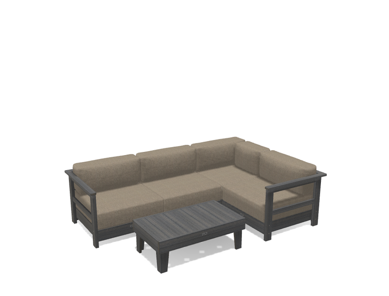 Krahn Modular Outdoor Sectional Sofa – 4 Piece Sunbrella® Patio Couch