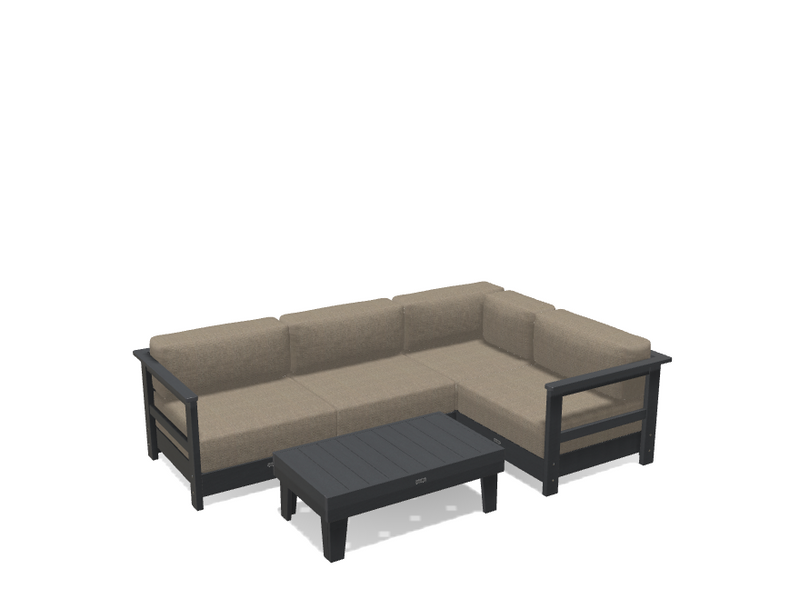 Krahn Modular Outdoor Sectional Sofa – 4 Piece Sunbrella® Patio Couch