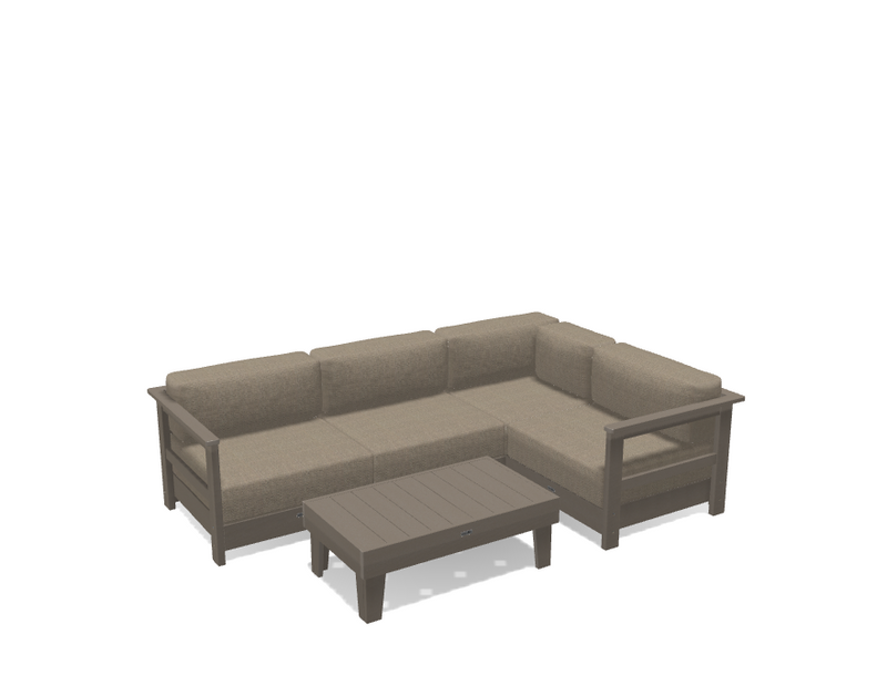Krahn Modular Outdoor Sectional Sofa – 4 Piece Sunbrella® Patio Couch